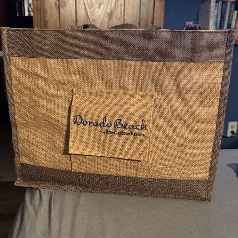 3/$15! 🎈 Dorado Beach Large Jute Tote Bag